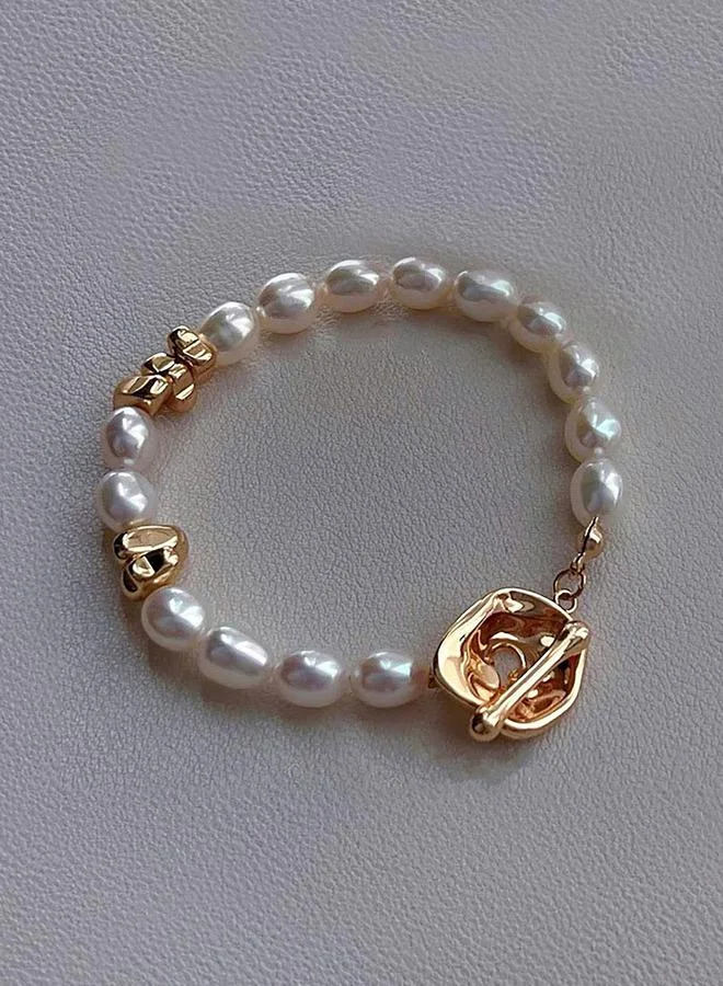 Styli Styli Faux Pearl Toggle Bracelet