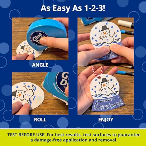 Glue Dots طقم موزع لاصقات الغراء 6 قطع، 200 لاصقة دائمة (0.375 بوصة) لكل منها (11346) - Image 3