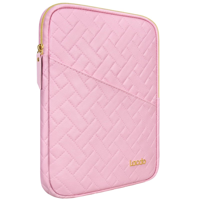 Lacdo Tablet Sleeve Case for 11 inch iPad A16 / 11 Inch iPad Pro M5 M4 / 11 inch iPad Air M3 M2 / 10.9" iPad / 10.2" iPad /10.9" ipad Air, Samsung Galaxy Tab A9+ Bag, Fit Magic Keyboard, Sakura Pink - Image 1