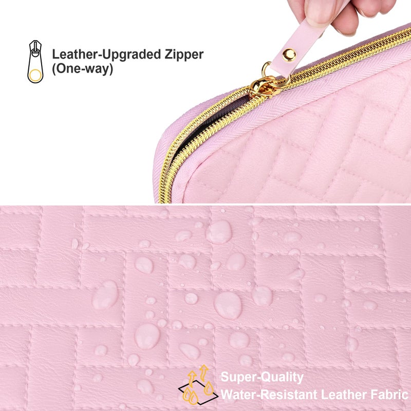 Lacdo Tablet Sleeve Case for 11 inch iPad A16 / 11 Inch iPad Pro M5 M4 / 11 inch iPad Air M3 M2 / 10.9" iPad / 10.2" iPad /10.9" ipad Air, Samsung Galaxy Tab A9+ Bag, Fit Magic Keyboard, Sakura Pink - Image 3