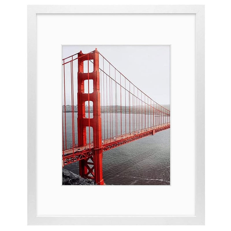 Frametory 16x20 Picture Frame for Wall Display Picture 11x14 with Mat or 16x20 Without Mat Gifts for FamilyWhite 1 Pack