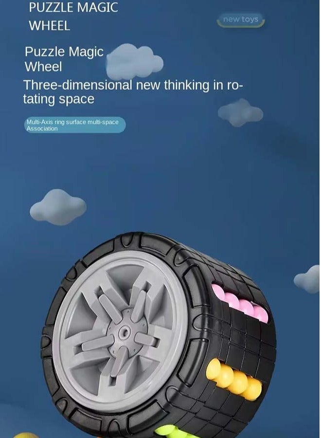 إسكدنيا ألعاب الألغاز الدوارة السحرية لتخفيف التوتر للأطفال، ألعاب تعليمية للأطفال الرضع، ال، هدية عيد الشكر، ألعاب تعليمية للأطفال الرضع من مونتيسوري لتخفيف التوتر، ألعاب تعليمية للأطفال الرضع من مونتيسوري - Image 5