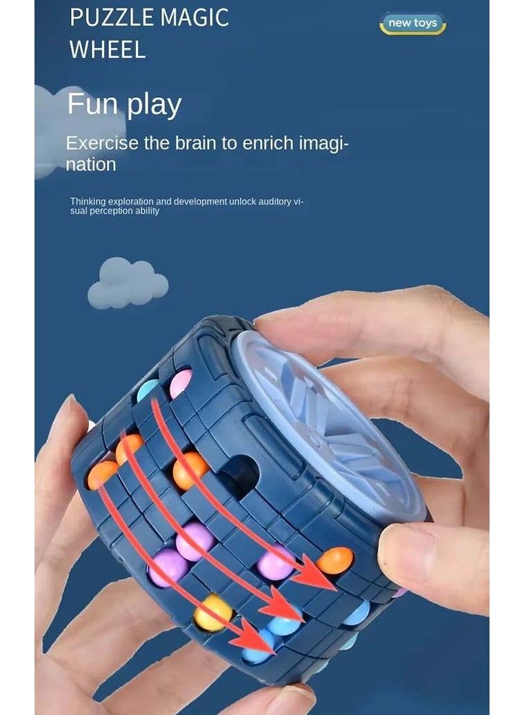 إسكدنيا ألعاب الألغاز الدوارة السحرية لتخفيف التوتر للأطفال، ألعاب تعليمية للأطفال الرضع، ال، هدية عيد الشكر، ألعاب تعليمية للأطفال الرضع من مونتيسوري لتخفيف التوتر، ألعاب تعليمية للأطفال الرضع من مونتيسوري - Image 2