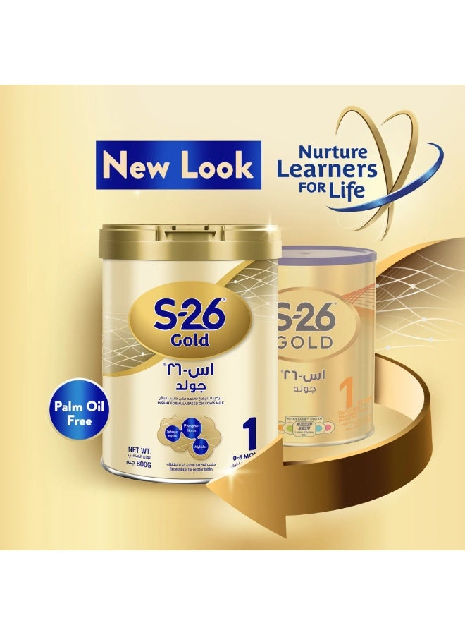 S26 Gold Stage 1 Infant Formula For Babies From 0 6 Months Cow'S Milk Formula Tin 800G - Image 3