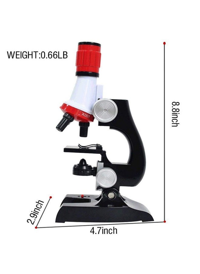Little World Science Kits For Kids Beginner Microscope Kit With Led 100X 400X And 1200X Magnification Kids Educational Toy Birthday Halloween  - Image 2