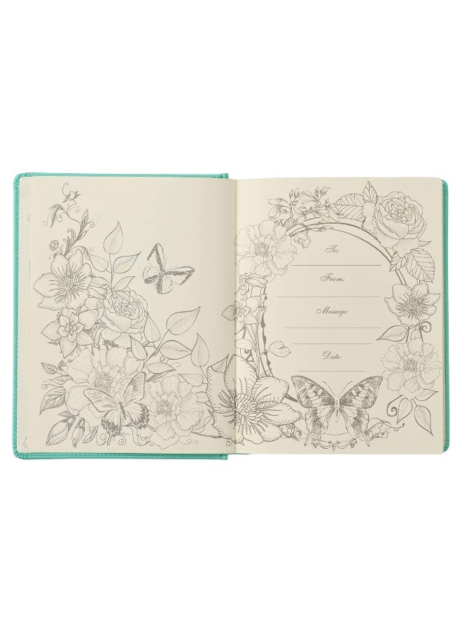 Christian Art Gifts My Promise Bible Square Teal - Image 3