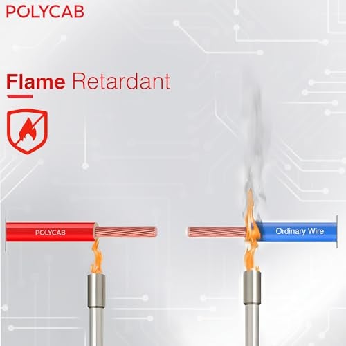 Polycab OPTIMA+ 6sqmm 90M coil | Flame Retardant | Lead free | 99.97% high purity copper | Rodent protection | PVC insulated housewire [Green] - Image 4