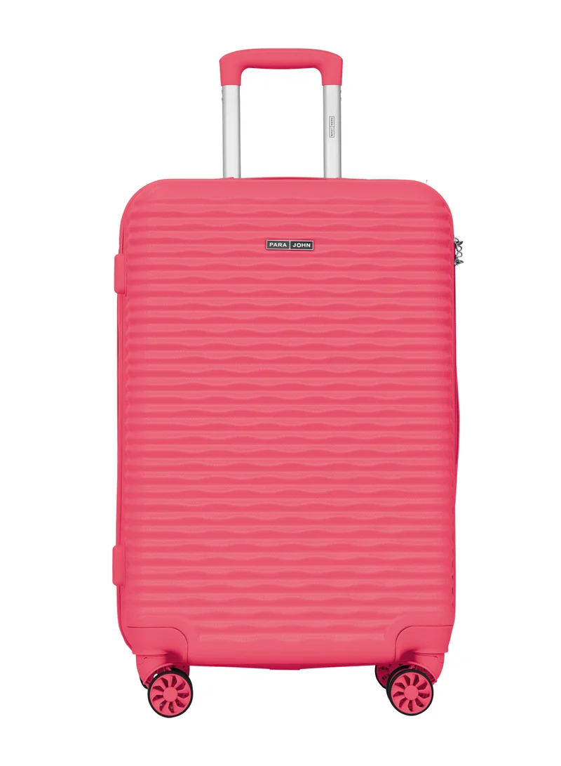 PARAJOHN  SandTrail 3 Pieces ABS Luggage Trolley Set - Pink  | Best Price UAE
