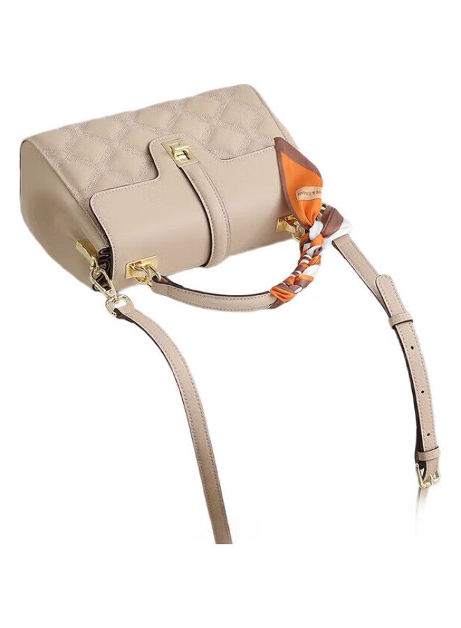 Viney Leather Handbag, Women'S Crossbody Bag, Middle-Aged Mom Bag, Handheld Shoulder Bag, Birthday Gift For Girlfriend, Qixi Festival Gift - Image 3