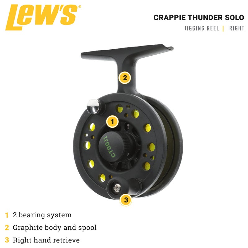Lew's Crappie Thunder Solo Crappie Reel - Image 2