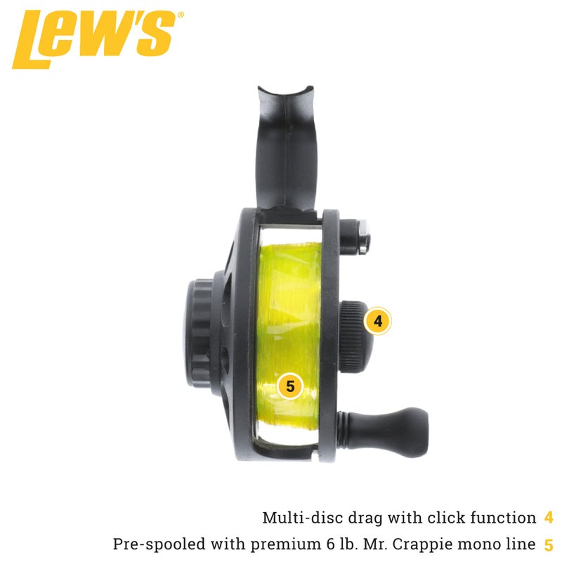 Lew's Crappie Thunder Solo Crappie Reel - Image 3
