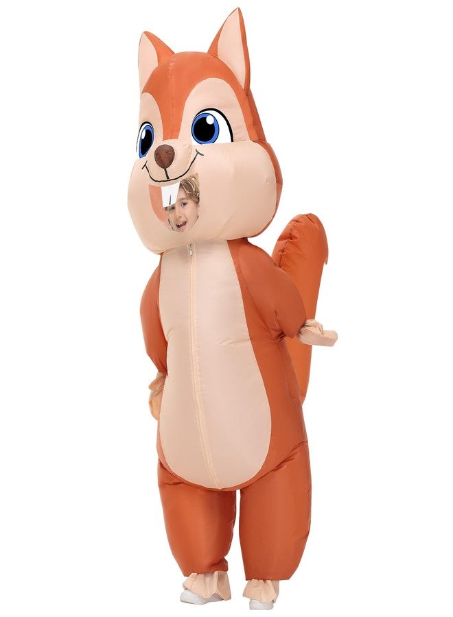 Spinosaurus Inflatable Squirrel Costume Kids Thanksgiving Inflatable Costume Christmas Blow Up Squirrel Costumes Halloween Inflatable Suit for Boys Girls - Image 1