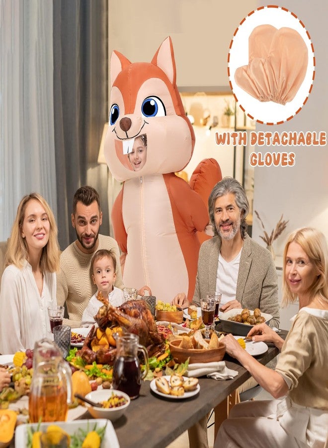 Spinosaurus Inflatable Squirrel Costume Kids Thanksgiving Inflatable Costume Christmas Blow Up Squirrel Costumes Halloween Inflatable Suit for Boys Girls - Image 3