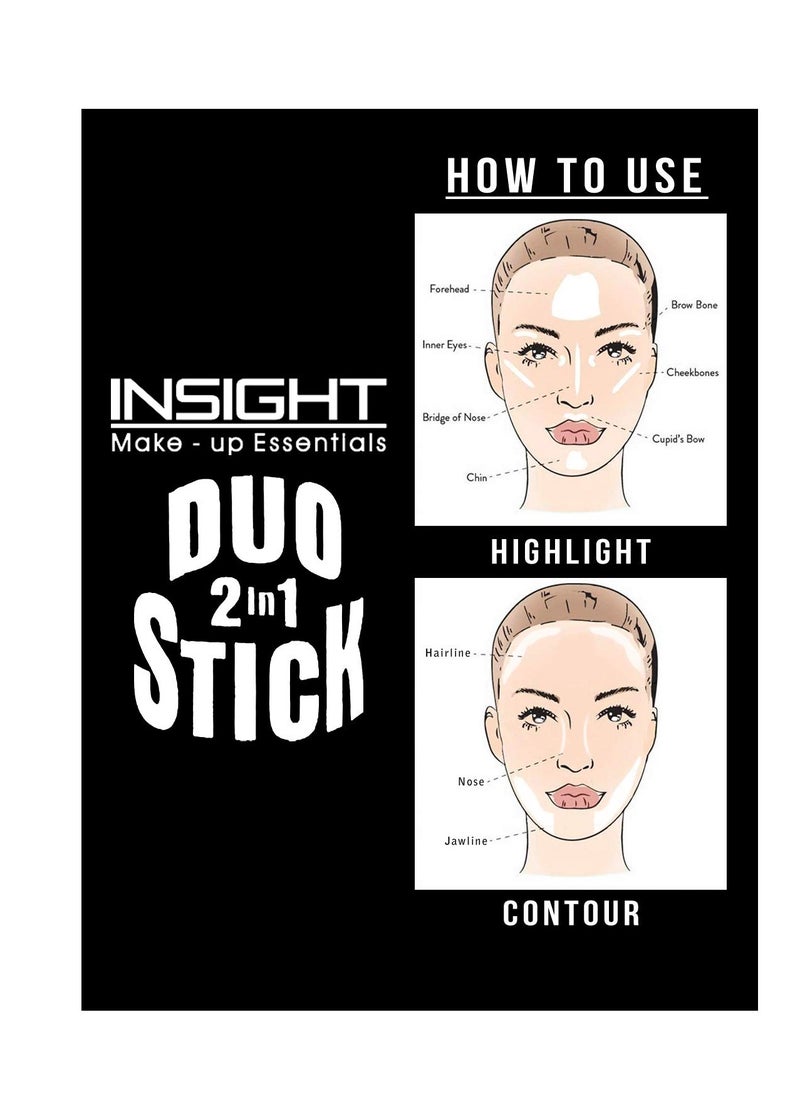 Insight - Insight Cosmetics Duo Stick Conceal Contour and Highlighter 8.5g - Image 1