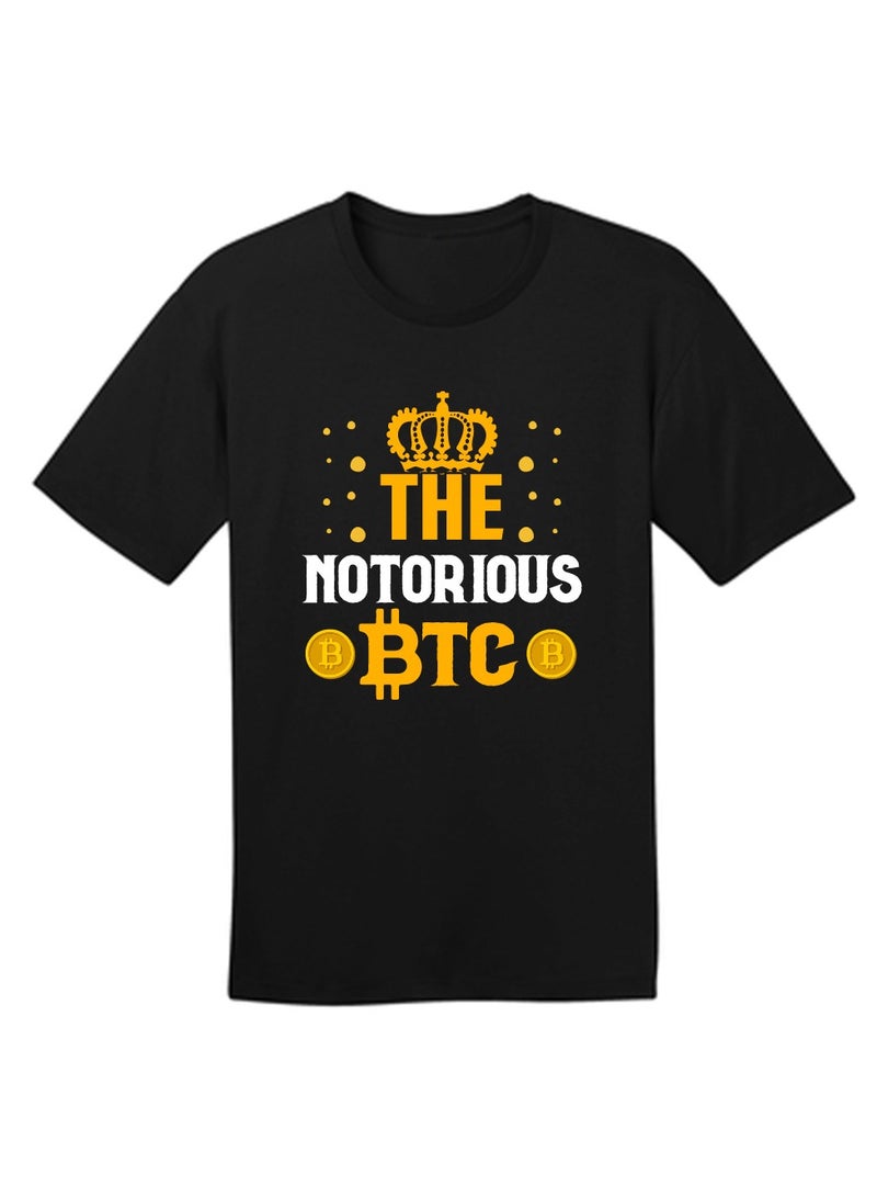 Crypto Trader Black T-Shirt for Mens with Bitcoin and Crypto Design - Gift for Bitcoin Trader - Birthday or Anniversary Gift - Image 3