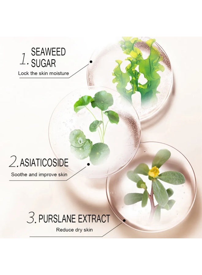 Aichun beauty 10Pcs Rice Facial Mask Moisturizing Anti Acne Purifying Refine Wrinkles Natural Rice Extract Hydrate Facial Mask Nourishing Natural Glow Rice Face Mask Sheet - Image 3