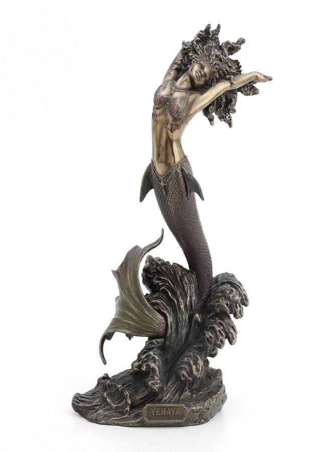 Unicorn Studio Yemaya Mother of All and Goddess of The Ocean Figurine Cold Cast Resin Bronze Finish - Image 1