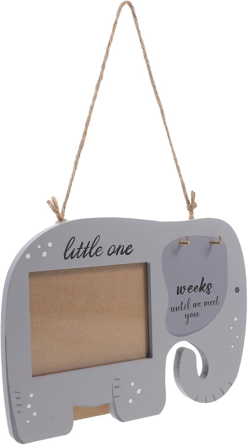 SUPVOX Sonogram Picture Frame Elephant Shape Photo Frame for Nursery Decor Keepsake for Newborn and Sonogram Photos and Decorative Display - Image 1