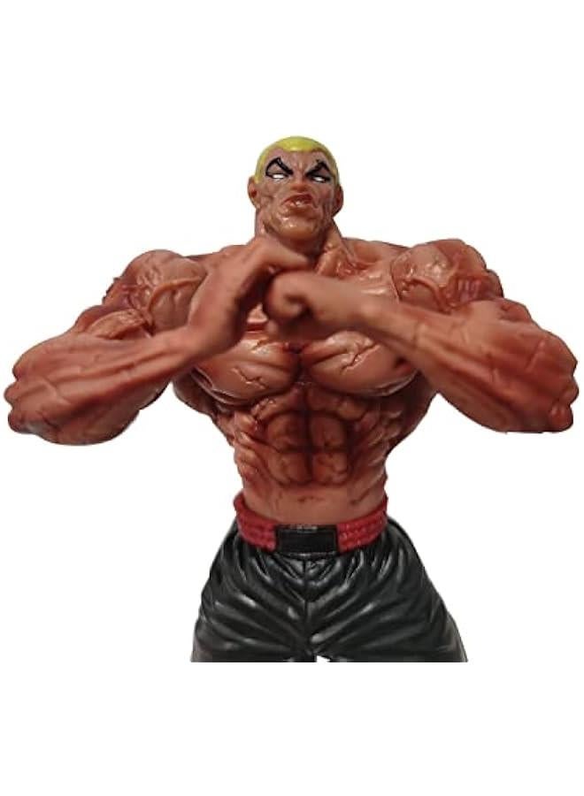 Anime Hanma Yujiro Figure Statue Model, 22cm Fighting Posture Jack Hanma Action Figure Desktop Decoration Gifts for Fans  - Image 3