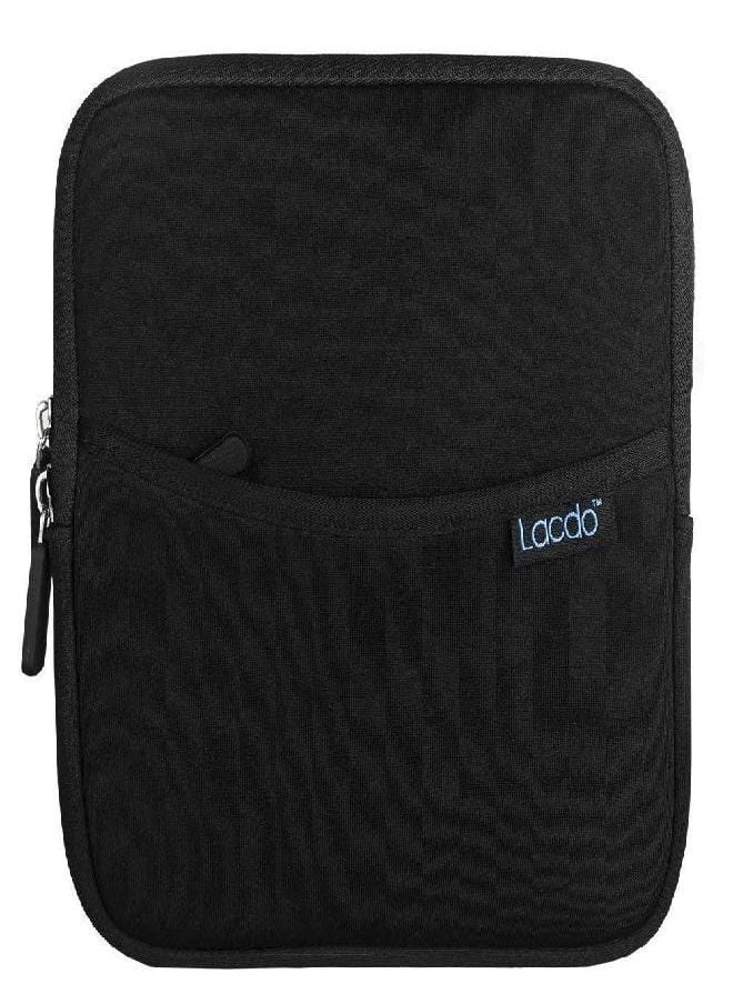 Lacdo Lacdo Shockproof External CD DVD Hard Drive Sleeve Storage Pouch Bag for Burner Player Writer Blu-Ray BlueFire/Asus/LG/Dell/Asus/Pioneer/HP/VersionTech Neoprene Portable Protective Carrying Case,Black  - Image 1
