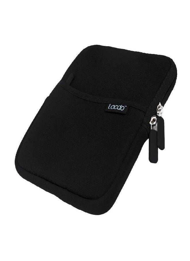 Lacdo Lacdo Shockproof External CD DVD Hard Drive Sleeve Storage Pouch Bag for Burner Player Writer Blu-Ray BlueFire/Asus/LG/Dell/Asus/Pioneer/HP/VersionTech Neoprene Portable Protective Carrying Case,Black  - Image 5