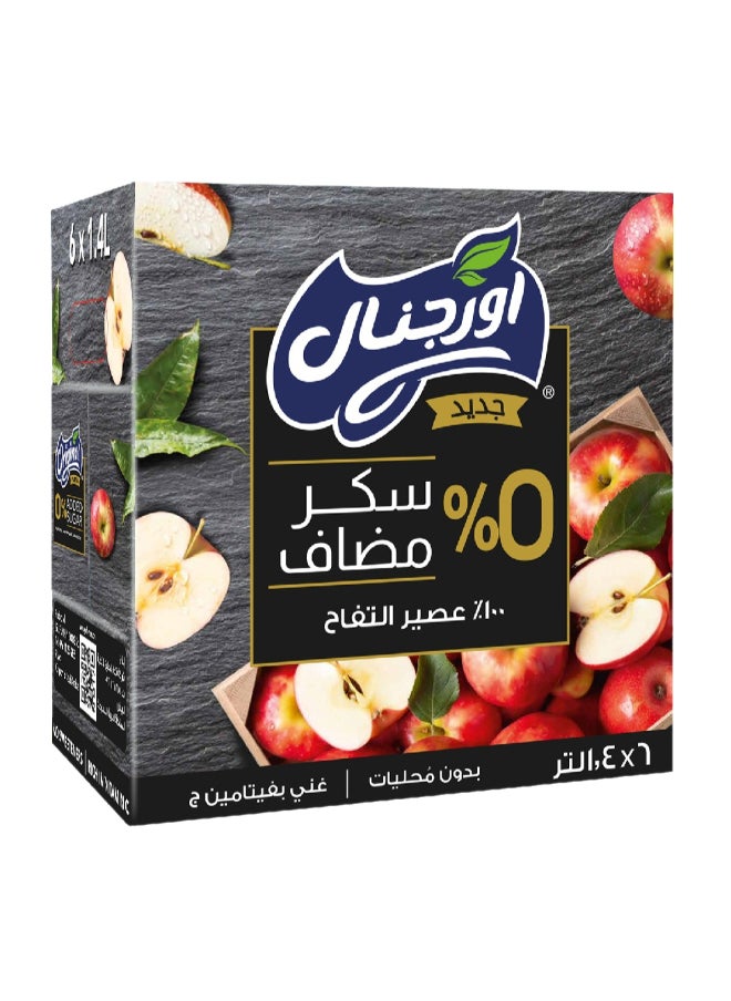Original Apple Drink Zero Added Sugar 1.4L × 6 
