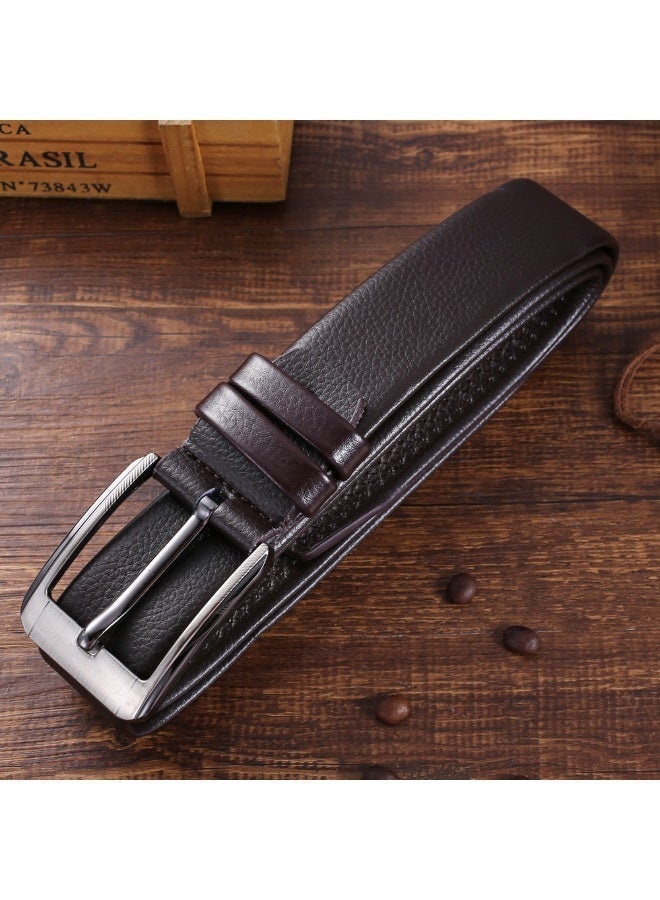 OLUDENIZ 🕴️ Elegant 6-Piece Men’s Business Gift Set – Brown Leather Watch, Belt, Wallet, Tie, Cufflinks & Tie Clip - Image 5