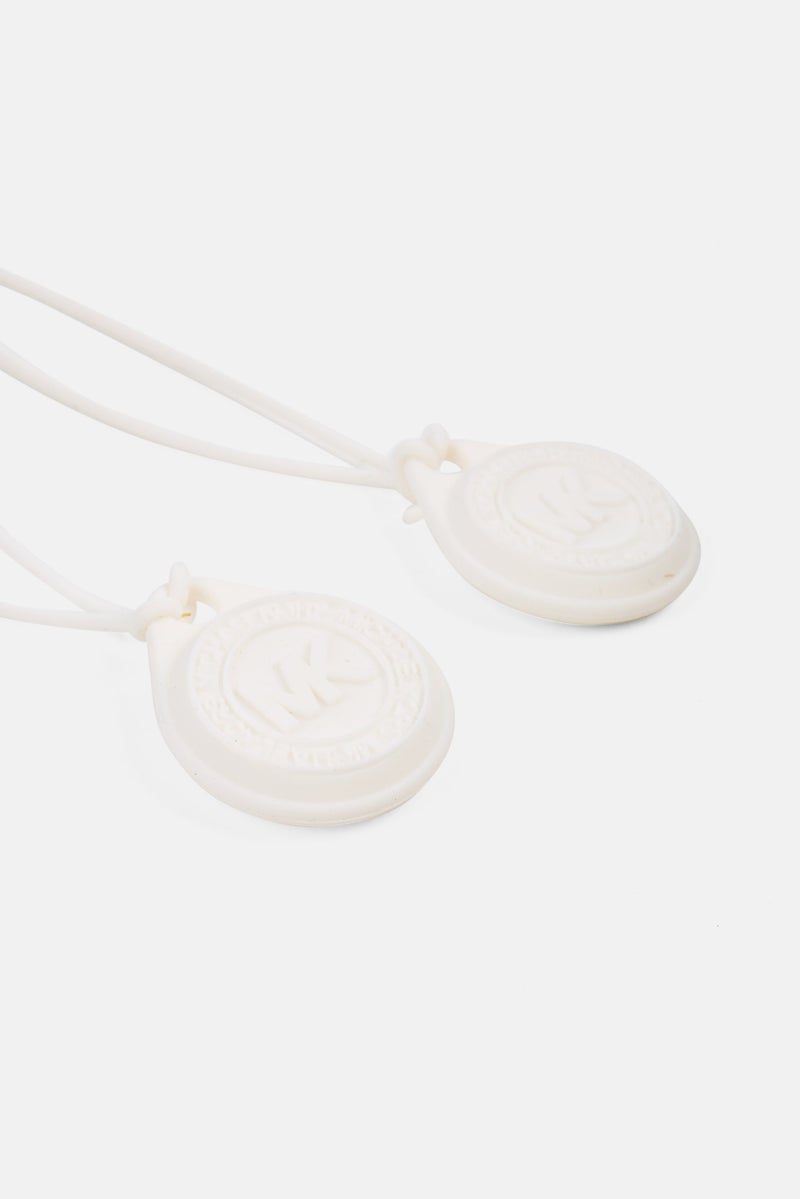 Michael Kors 2 Piece Of Airtag Case With Strap, White - Image 3