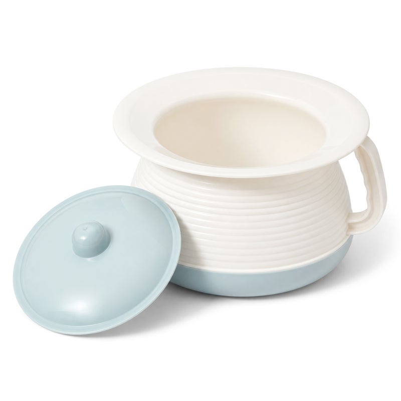 1 Set Spittoon with Lid Portable Chamber Pot Covered Night Urinal for Home - Image 1