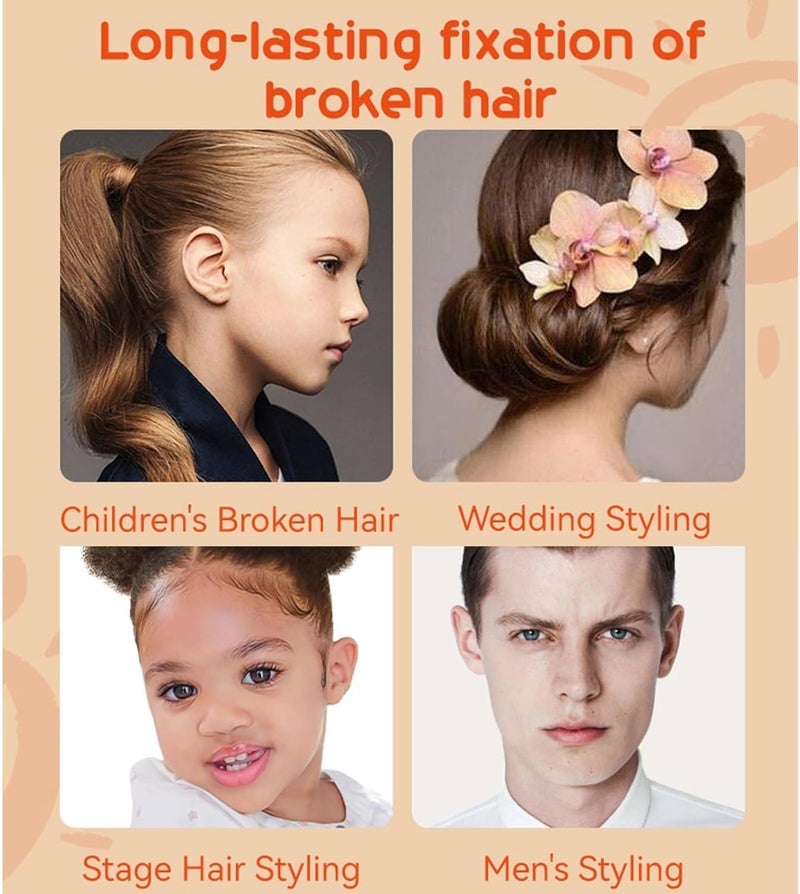 2-in-1 Hair Styling Gel for Kids, Children's Hair Wax Stick - Built-in Comb, Hair Finishing Stick, Natural Ingredients Refreshing and Non-Greasy, Easy to Styling (20g/0.7oz) - Image 5