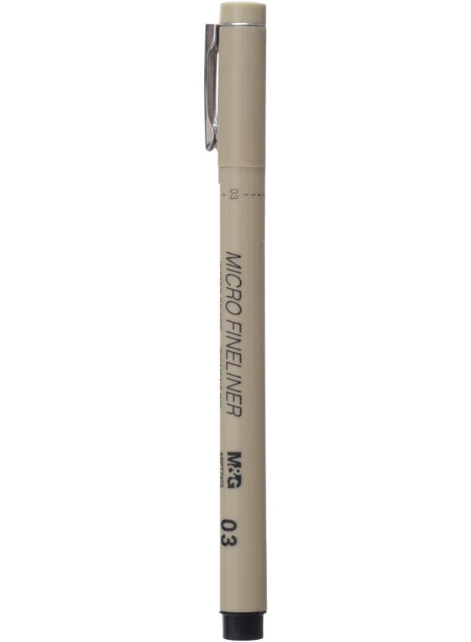 M&G Micro Fineliner Pen, 3mm Fine Tip for Precise Drawing and Detailed Sketches - Image 1