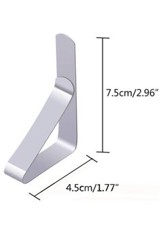 Oasisgalore Stainless Steel Table Cloth Holder Clamps/Clips (Silver) - Pack of 12  - Image 4