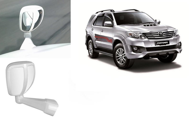 Auto Pearl Autopearl Car Bonnet Mirror Compatible with-Fortuner (White) - Image 1