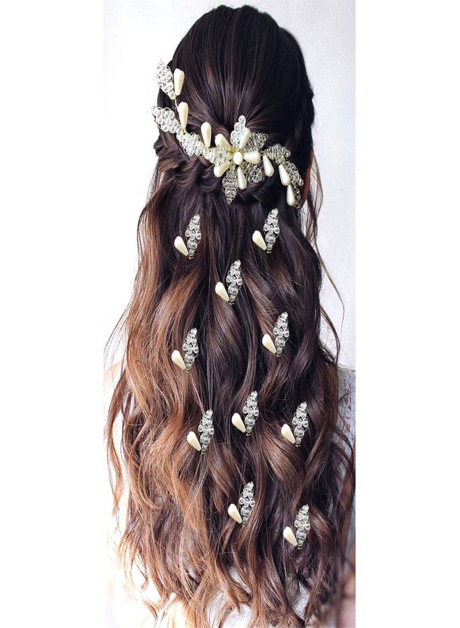 Ansh Attractive Artificial Metal White and Silver Pearl Hair Pins/Clips/Juda Pins | Hair Accessories for Women & Girls (Combo Pack of 2493 & 2531) - Image 1