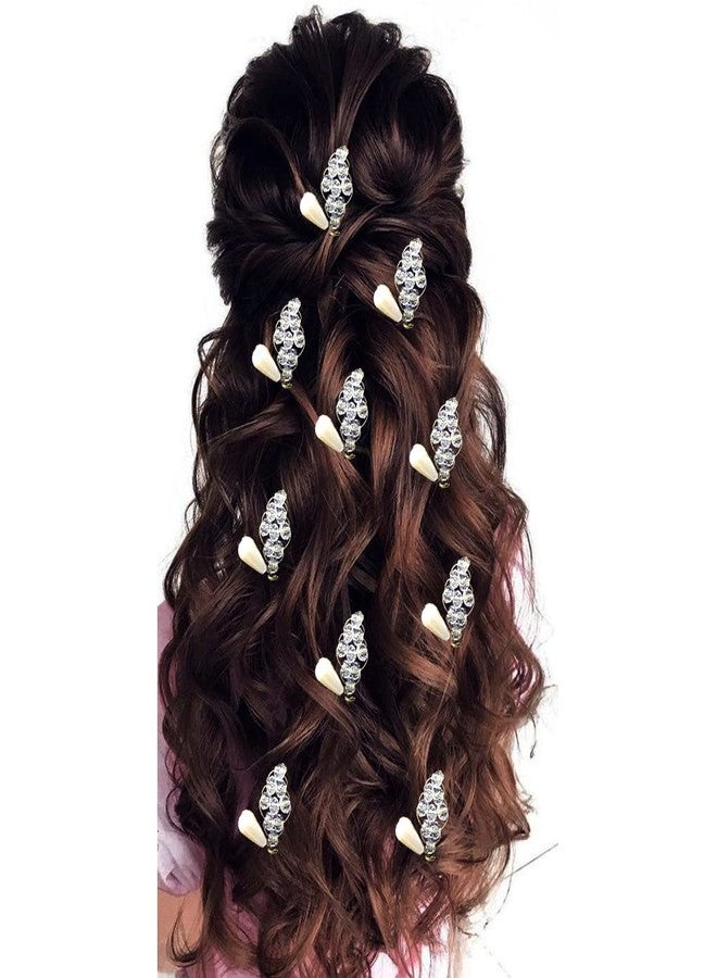 Ansh Attractive Artificial Metal White and Silver Pearl Hair Pins/Clips/Juda Pins | Hair Accessories for Women & Girls (Combo Pack of 2493 & 2531) - Image 4