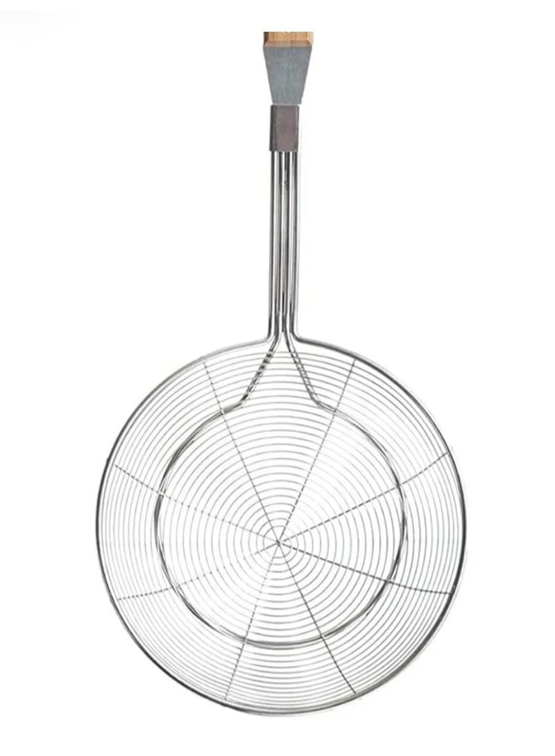 شيّالة وصفّاية زيت – مقبض خشبي – حجم كبيرشيالة زيت  صفاية زيت  مصفاة زيت الطعام  شيالة زيت بمقبض خشب  وعاء تصفية الزيت  شيالة زيت للقلي  فلتر زيت  أدوات المطبخ  مستلزمات المطبخ حافظ زيت للقلي متعدد الاشكال - Image 3