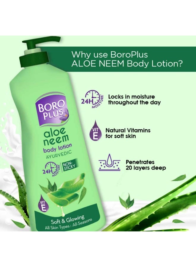 BoroPlus Aloe Neem Body Lotion 400ml - Image 4