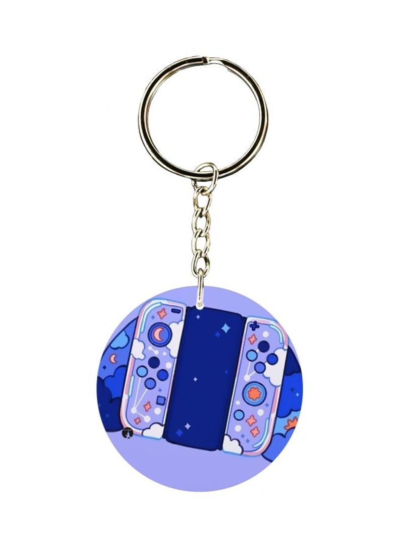 Printed Round Keychain