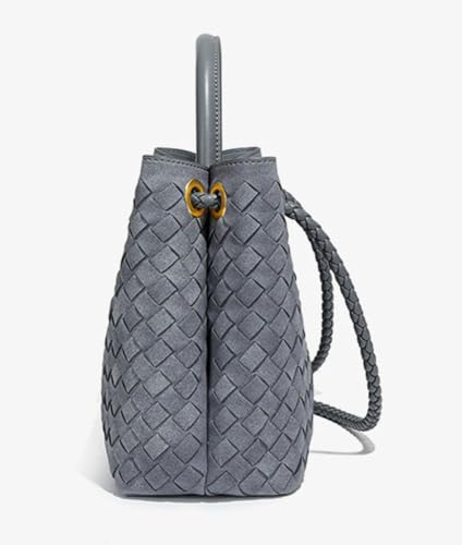 Niction Suede Woven Tote Bag for Women PU Leather Hobo Bags Casual Crossbody Purse Shoulder Satchel Bag Top Handle Tote Handbag - Image 5