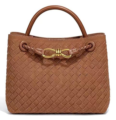 Niction Suede Woven Tote Bag for Women PU Leather Hobo Bags Casual Crossbody Purse Shoulder Satchel Bag Top Handle Tote Handbag - Image 1