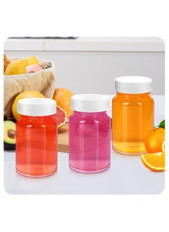 SKYLINK 12Pack 2 oz Clear Glass Bottles with White Lids, Stainless Steel Funnel, Brush & 16 Labels – Small Wide-Mouth Jars for Ginger Shots, Juice, Travel, Samples – Leakproof & Dishwasher Safe  - Image 3