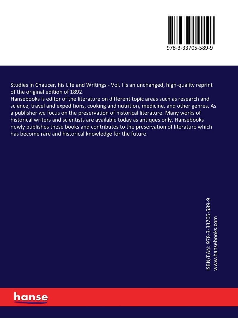 Studies in Chaucer, his Life and Writings: Vol. I  - Image 2