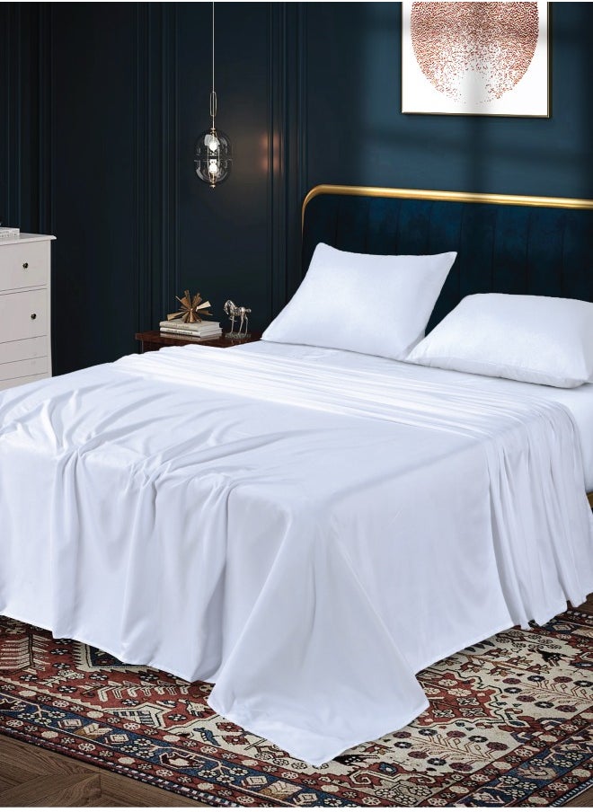 Siesta Zen - Siesta Zen Microfiber Flat Sheet – Soft, Breathable, Wrinkle-Resistant – Lightweight & Durable Bedding for All Seasons - Image 1