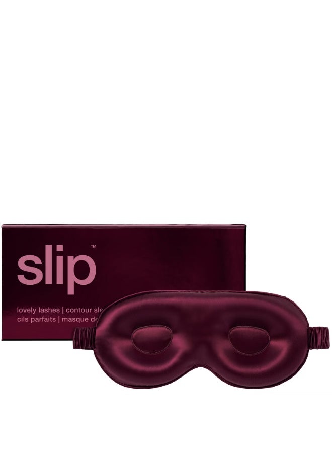 slip pure silk contour sleep mask - crimson - Image 1