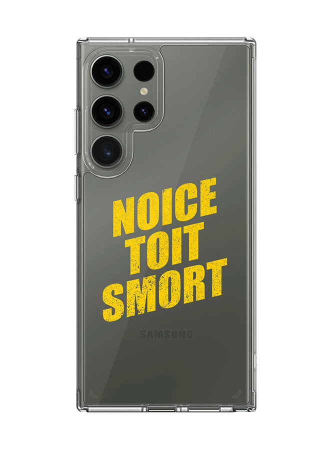 Stylizedd Classic Clear Case for Samsung Galaxy S25 Ultra , Hybrid Soft Case Flexible Edges Anti Drop TPU PC Gel Thin Transparent Cover - Noice Toit Smort - Image 1