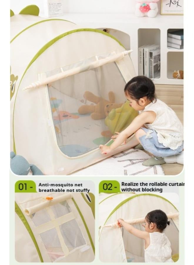 Large Kids Play House Toddler Play Tent with mat Kids Reading Corner Activity CenterIndoor Outdoor(132*102*82CM)  - Image 2