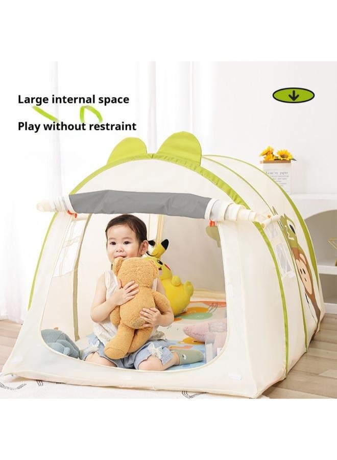 Large Kids Play House Toddler Play Tent with mat Kids Reading Corner Activity CenterIndoor Outdoor(132*102*82CM)  - Image 4