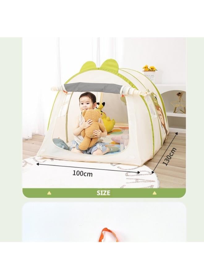 Large Kids Play House Toddler Play Tent with mat Kids Reading Corner Activity CenterIndoor Outdoor(132*102*82CM)  - Image 5