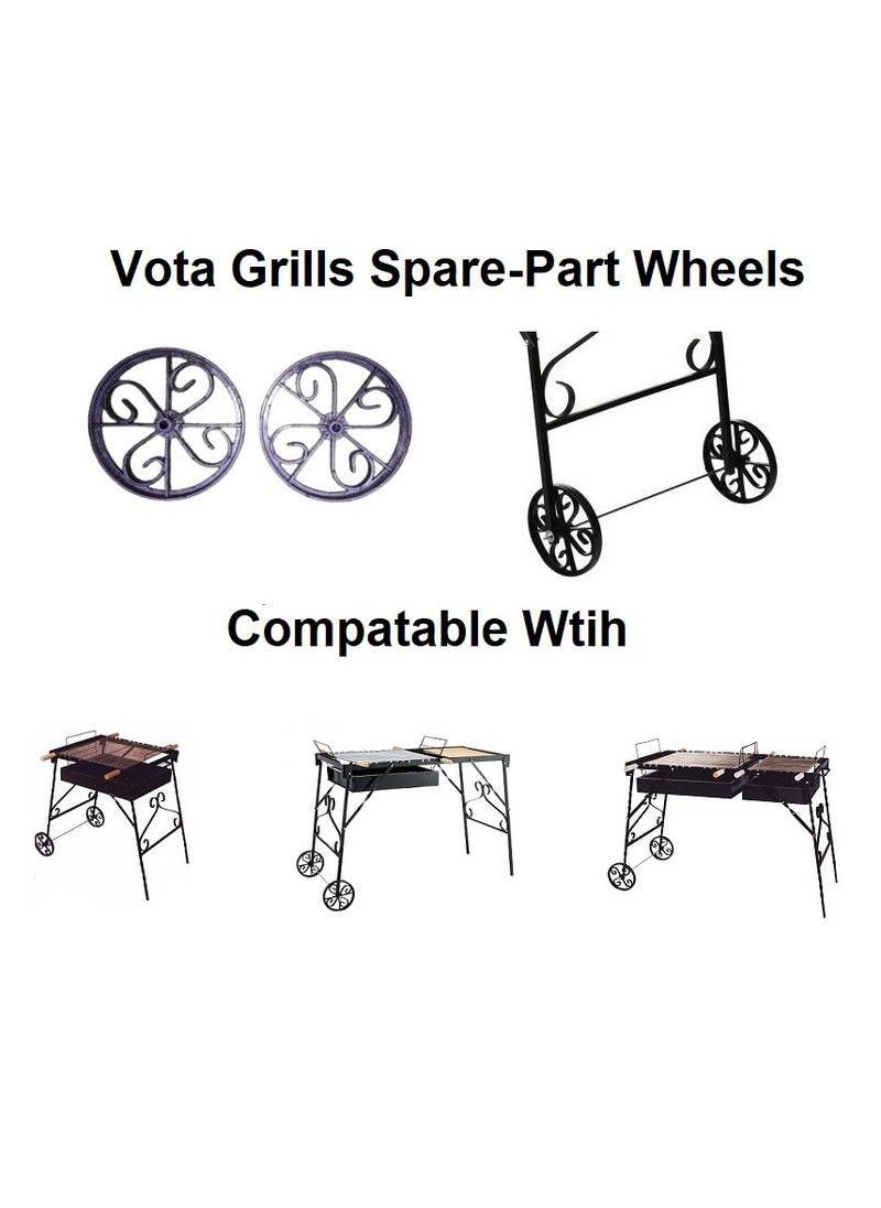 Vota Grills Charcoal Grills Wheels (Spare Part)  - Image 2