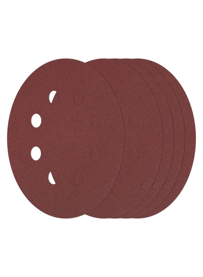Kozelo 10 Pcs Sanding Disc 8-7/8 Inch 80 Grit 8 Hole Hook and Loop Random Orbital Sandpapers Suitable for Drywall Sander Wood Metal Furniture, Red - Image 1